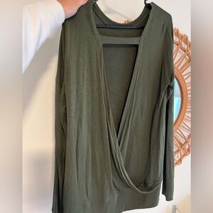 Athleta open back sweatshirt